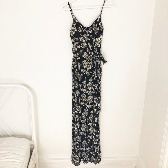 Michael Kors Glam Fleur Floral Wrap Tie Jumpsuit - Picture 3 of 10